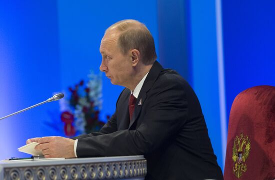 Putin visits Astana to take part in Supreme Eurasian Economic Council meeting