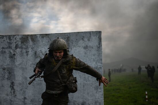 Qualification trials for right to wear maroon beret