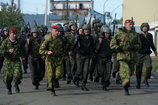 Qualification trials for right to wear maroon beret