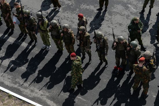 Qualification trials for right to wear maroon beret