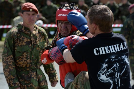 Qualification trials for right to wear maroon beret