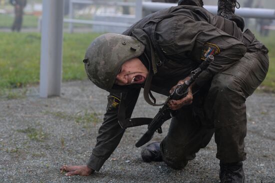Qualification trials for right to wear maroon beret