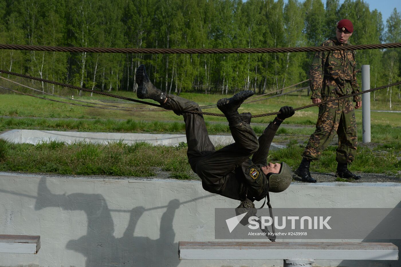 Qualification trials for right to wear maroon beret