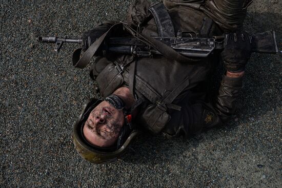 Qualification trials for right to wear maroon beret