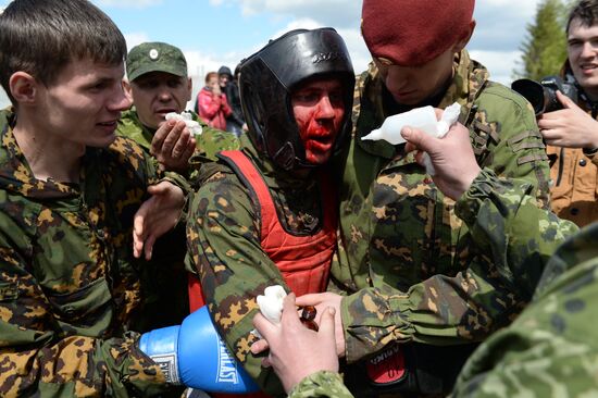 Qualification trials for right to wear maroon beret
