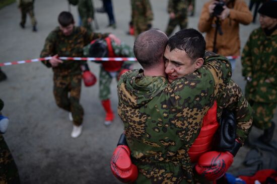 Qualification trials for right to wear maroon beret