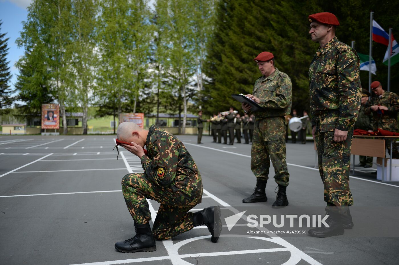 Qualification trials for right to wear maroon beret
