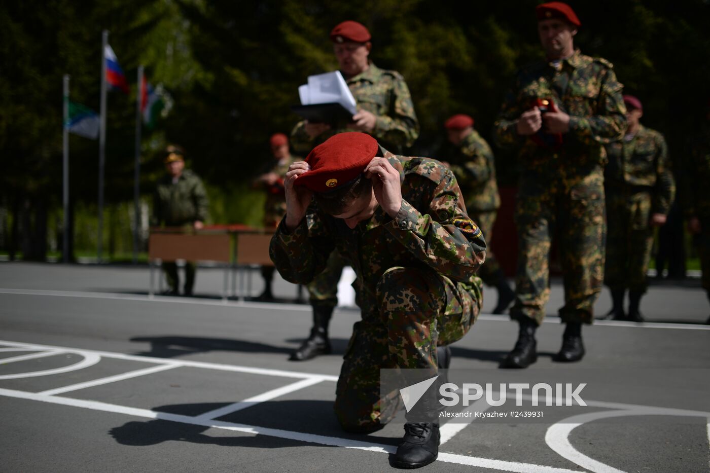Qualification trials for right to wear maroon beret