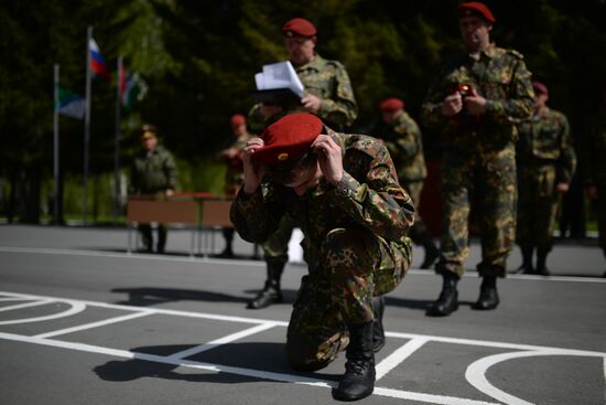 Qualification trials for right to wear maroon beret