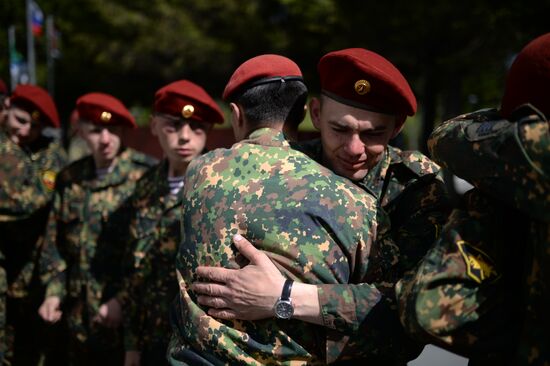 Qualification trials for right to wear maroon beret