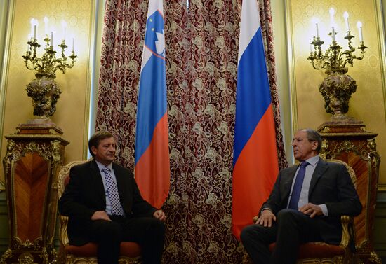Russian, Slovenian foreign ministers meet