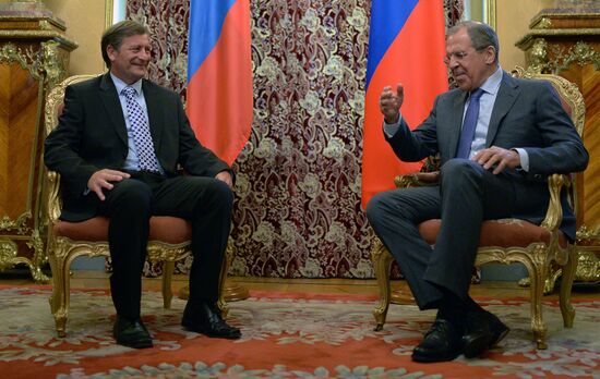 Russian, Slovenian foreign ministers meet