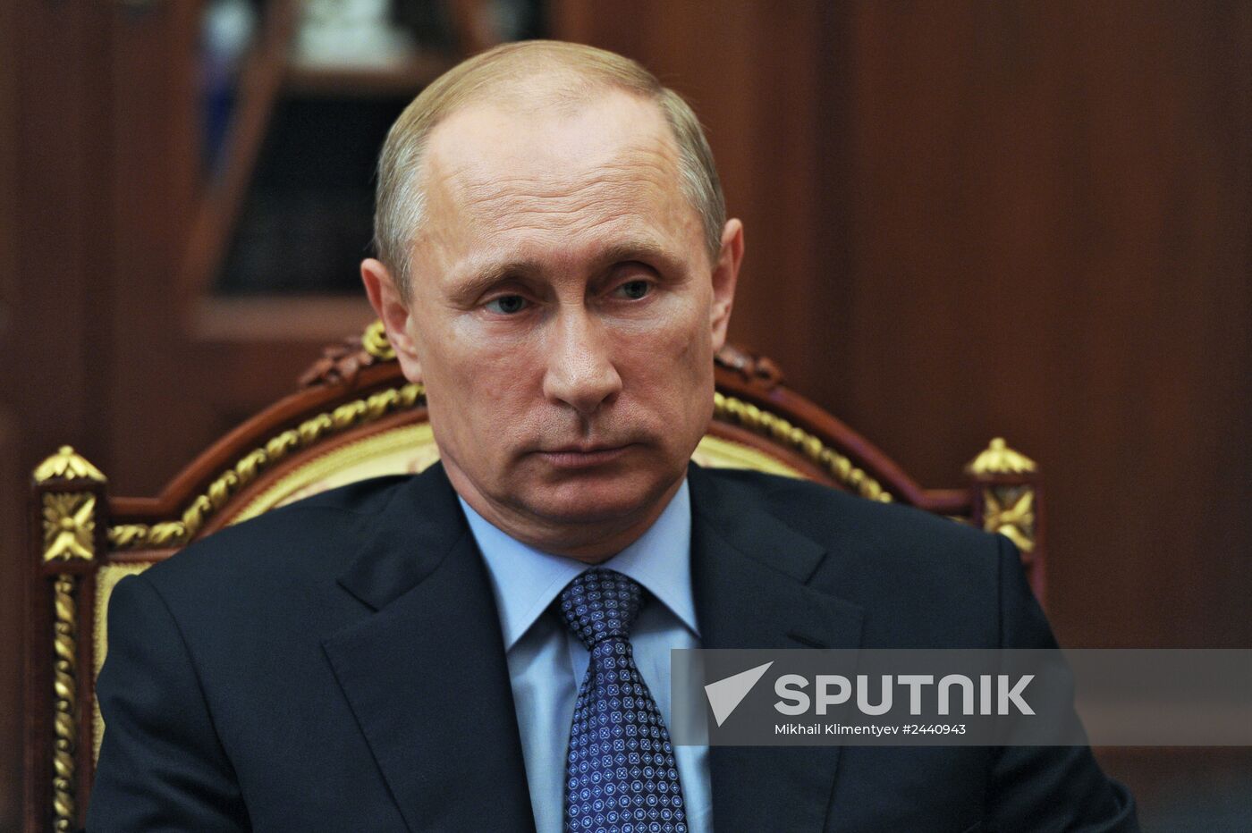 Vladimir Putin meets with Sergey Mironov