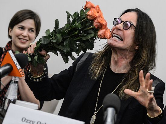 English rock band Black Sabbath gives news conference