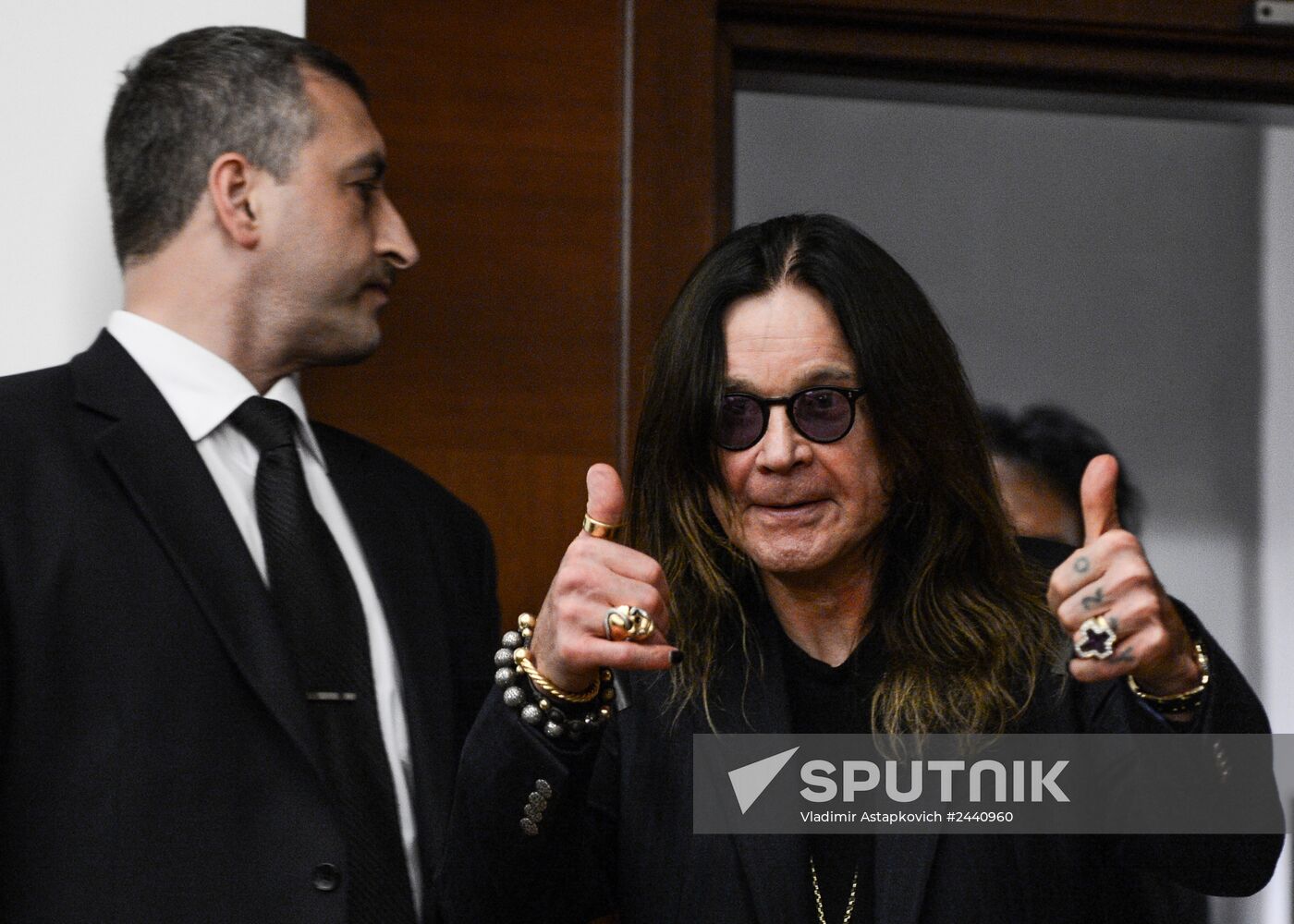 English rock band Black Sabbath gives news conference