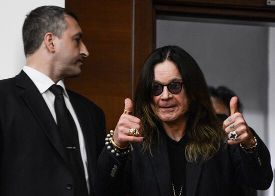 English rock band Black Sabbath gives news conference