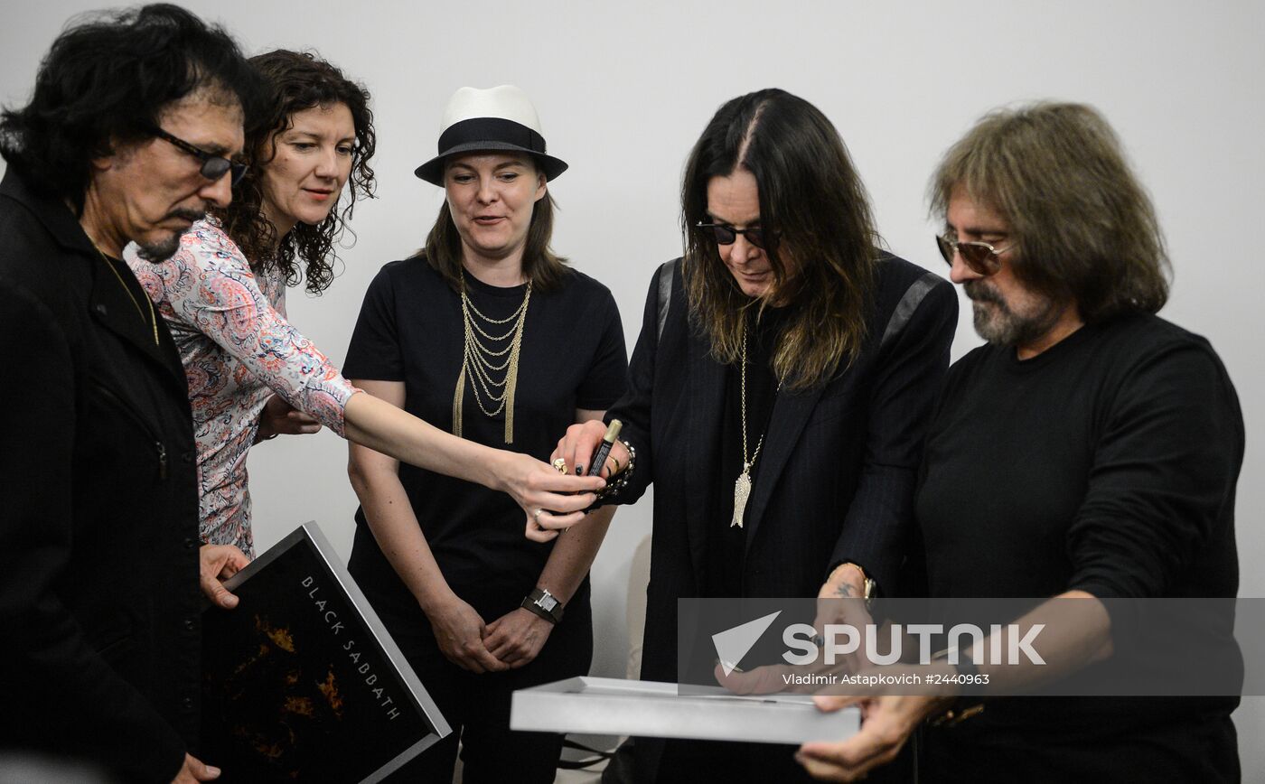 English rock band Black Sabbath gives news conference