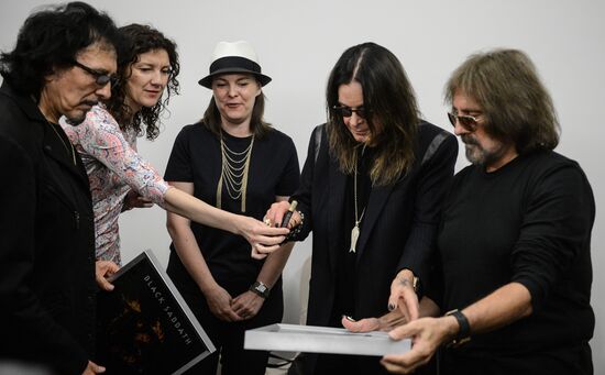 English rock band Black Sabbath gives news conference