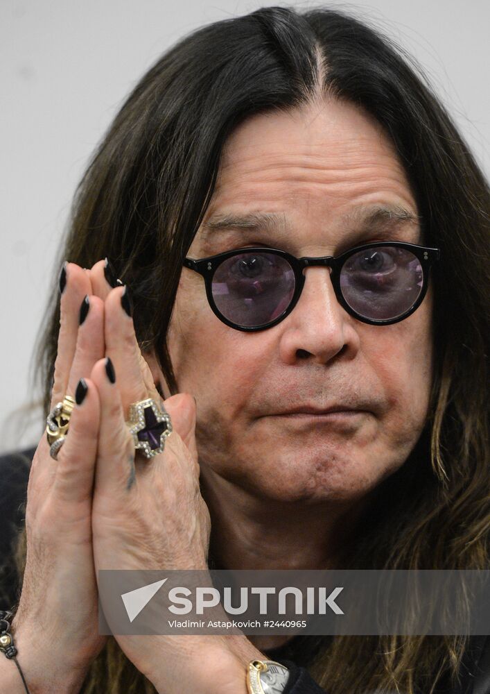 English rock band Black Sabbath gives news conference