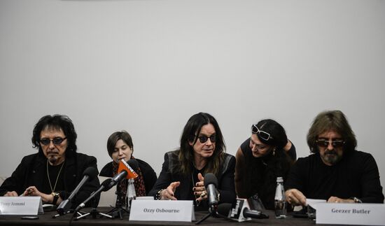 English rock band Black Sabbath gives news conference