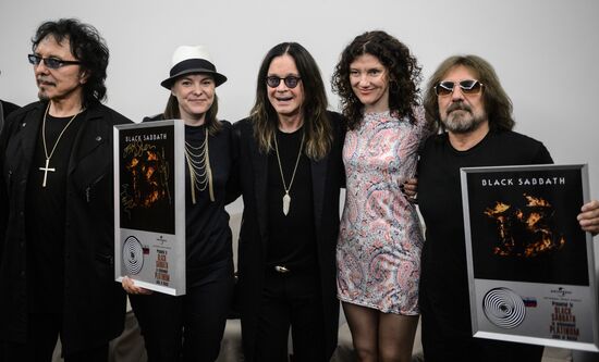 English rock band Black Sabbath gives news conference