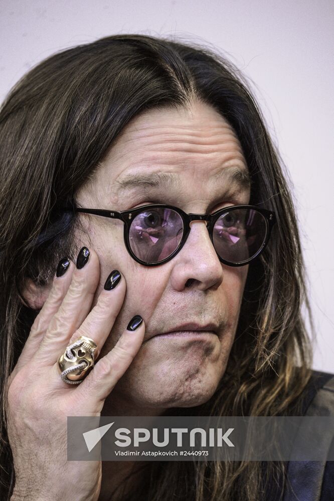 English rock band Black Sabbath gives news conference