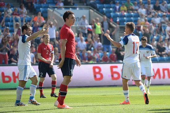 Russia vs. Norway friendly football match