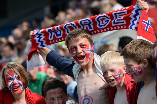 Russia vs. Norway friendly football match