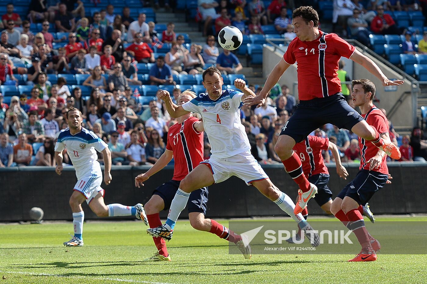 Russia vs. Norway friendly football match