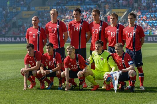 Russia vs. Norway friendly football match