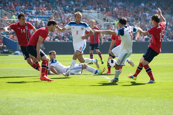 Russia vs. Norway friendly football match