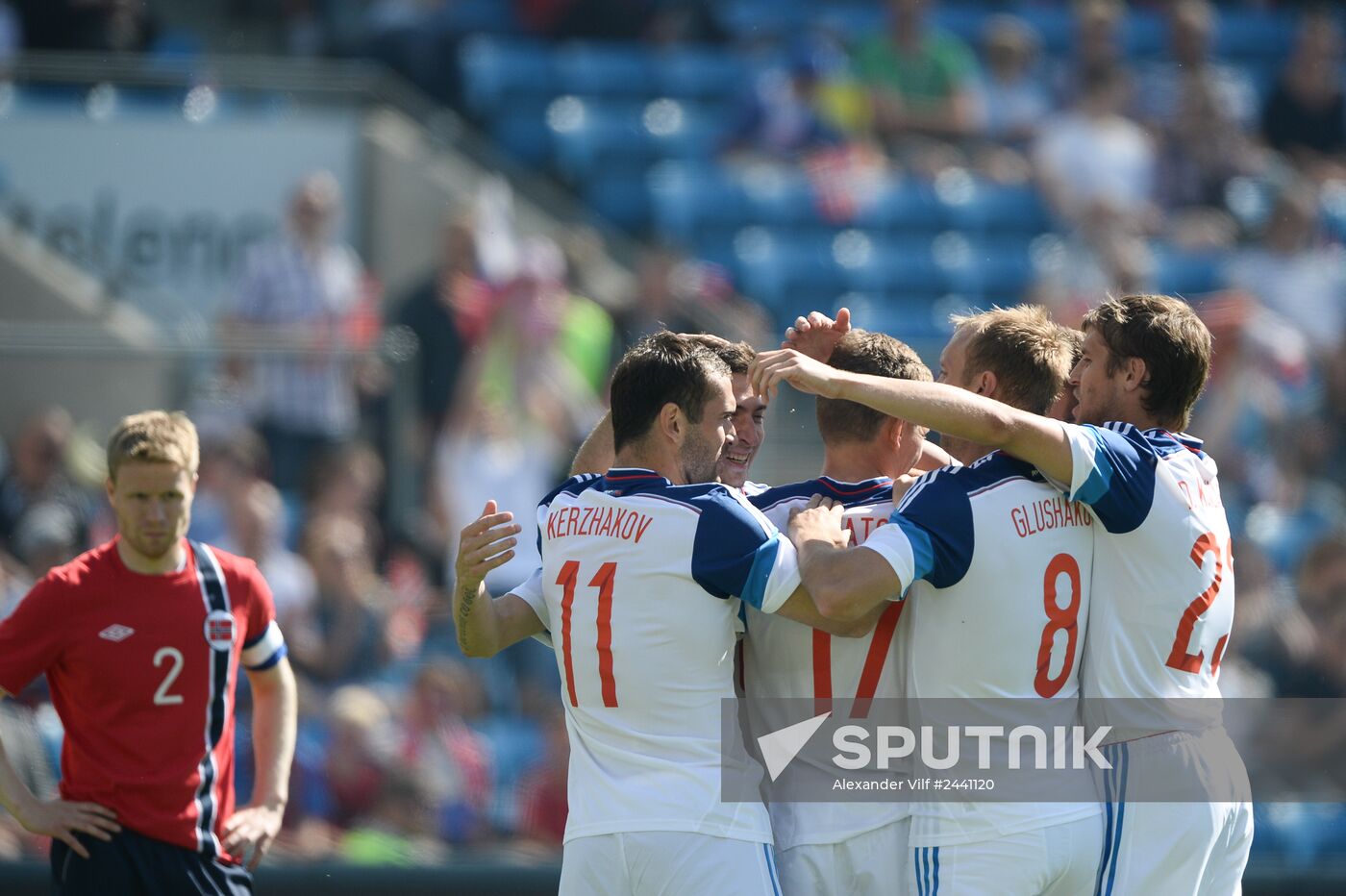 Russia vs. Norway friendly football match