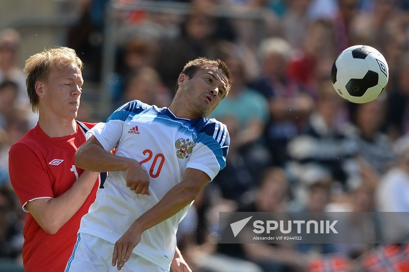 Russia vs. Norway friendly football match