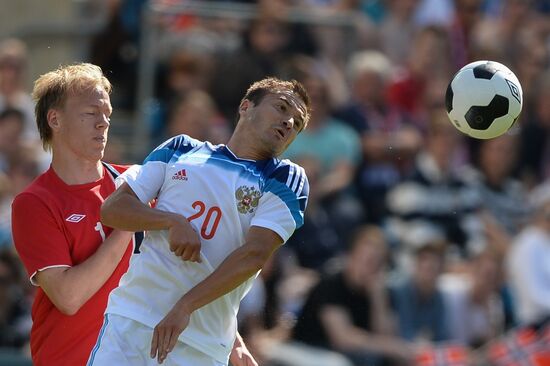 Russia vs. Norway friendly football match