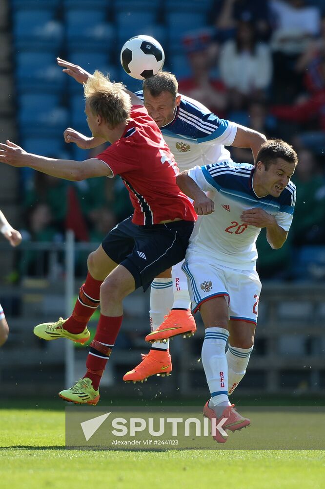 Russia vs. Norway friendly football match