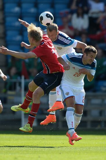 Russia vs. Norway friendly football match