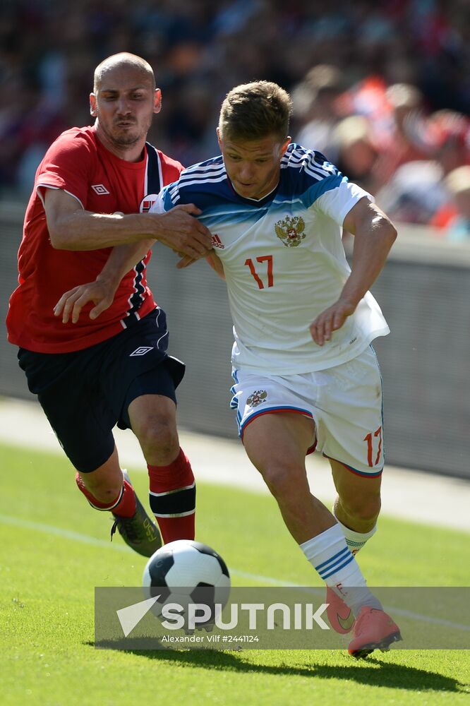 Russia vs. Norway friendly football match