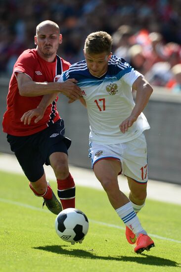 Russia vs. Norway friendly football match