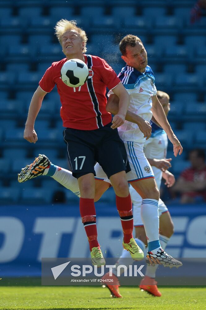 Russia vs. Norway friendly football match
