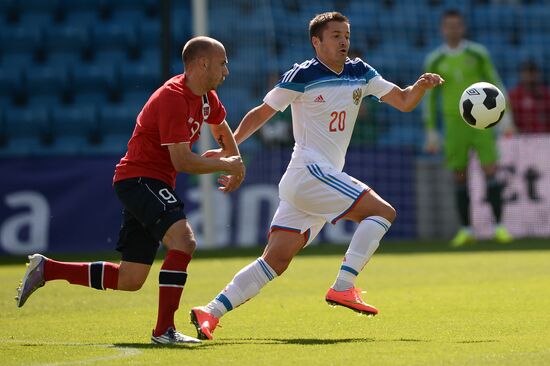 Russia vs. Norway friendly football match