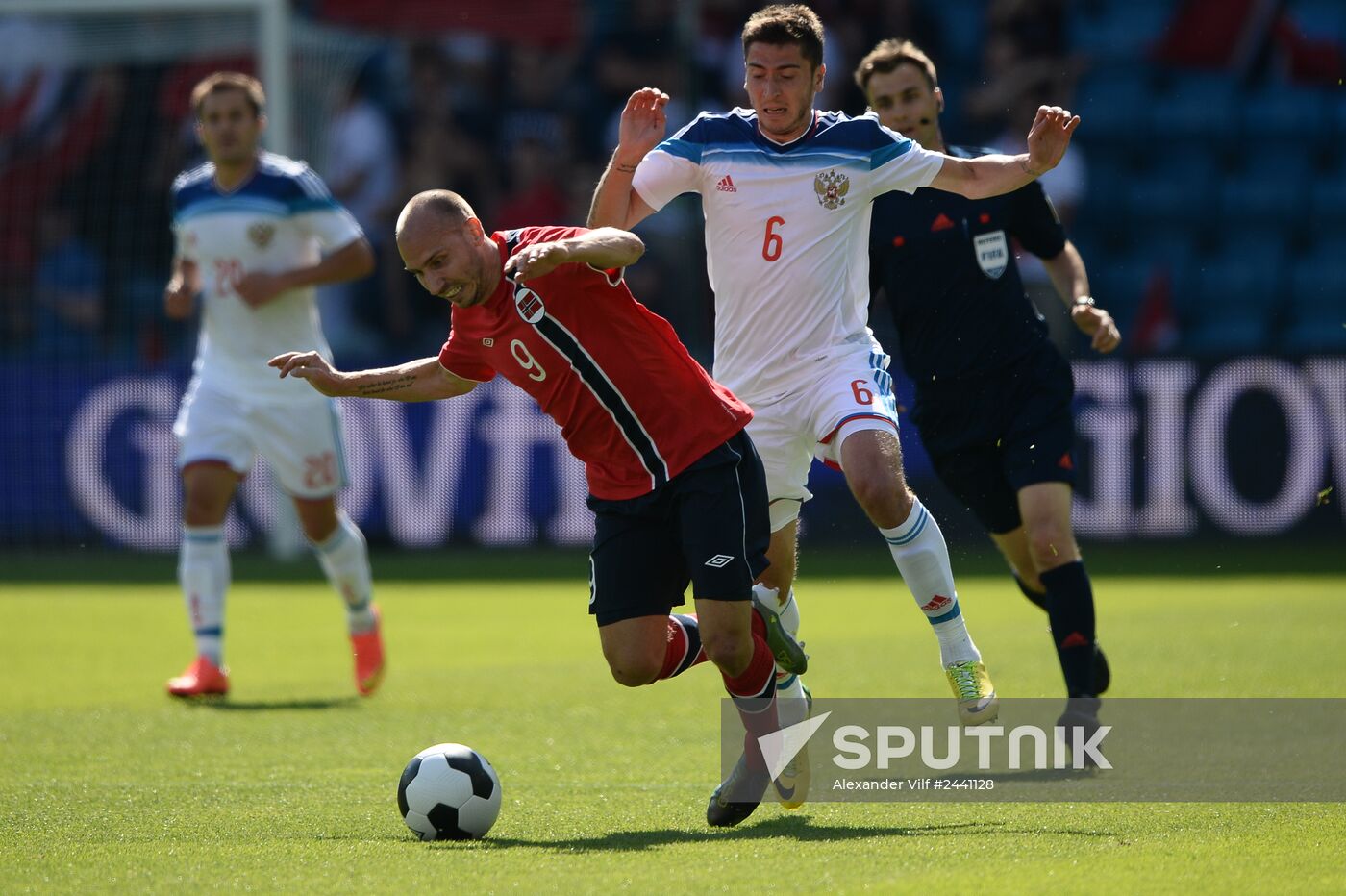 Russia vs. Norway friendly football match