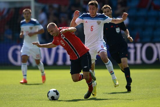 Russia vs. Norway friendly football match