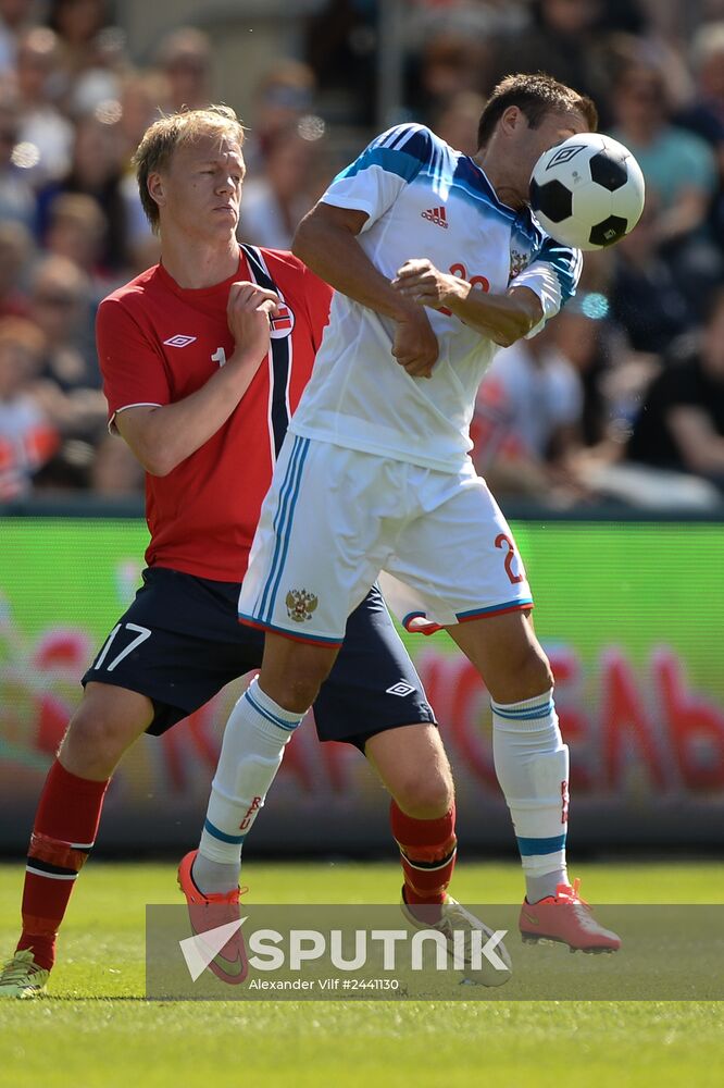Russia vs. Norway friendly football match