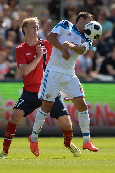 Russia vs. Norway friendly football match