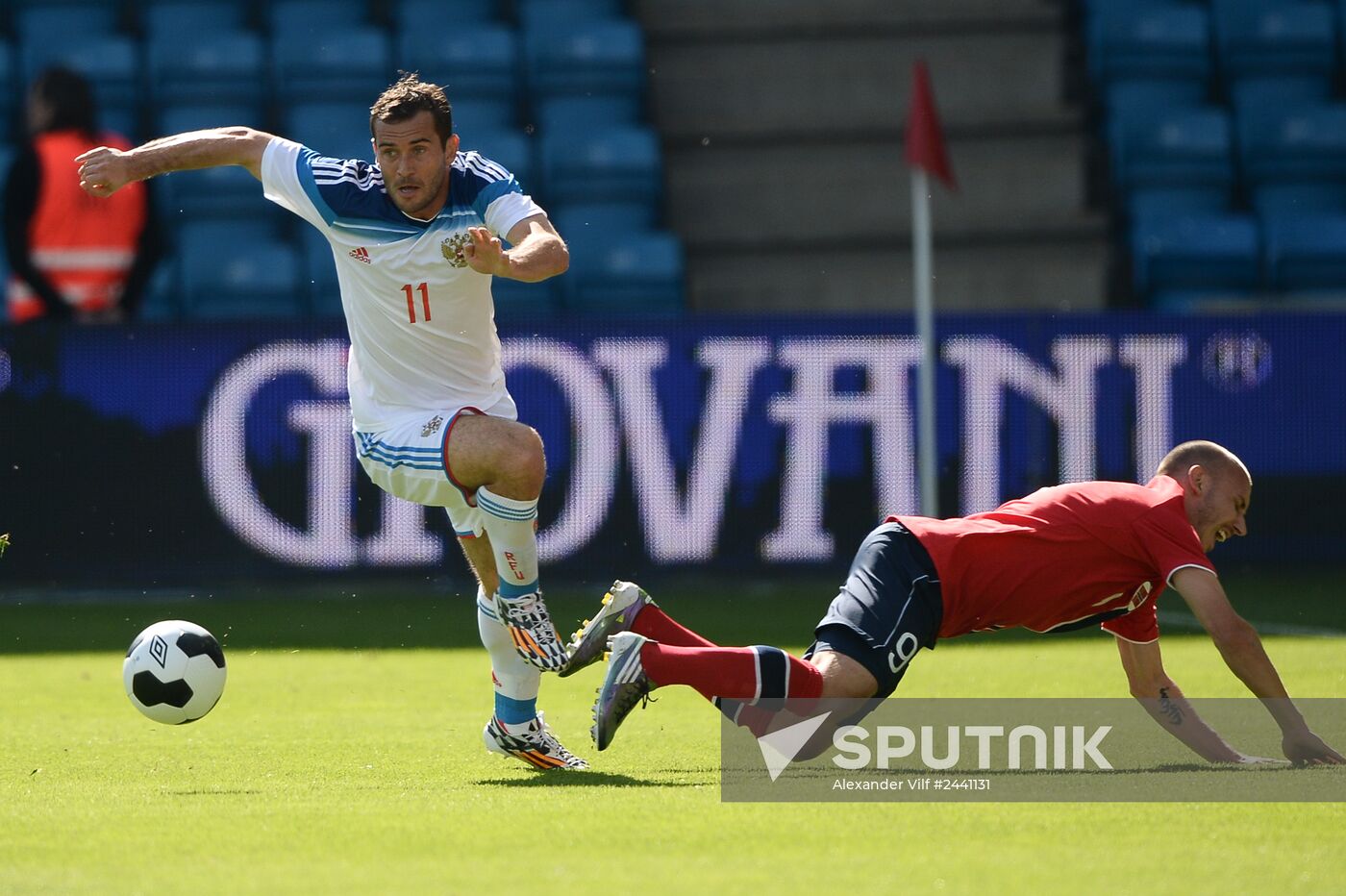 Russia vs. Norway friendly football match