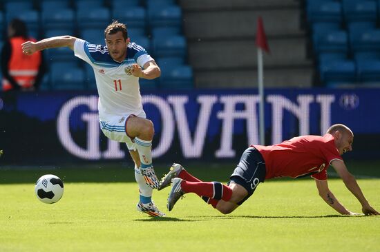 Russia vs. Norway friendly football match
