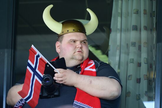 Russia vs. Norway friendly football match