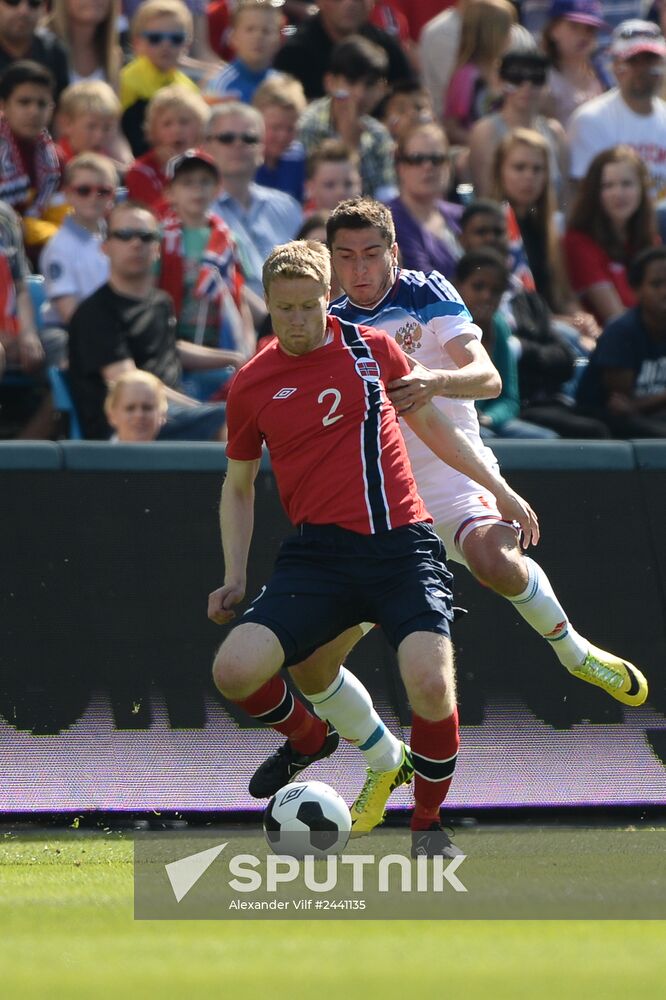 Russia vs. Norway friendly football match