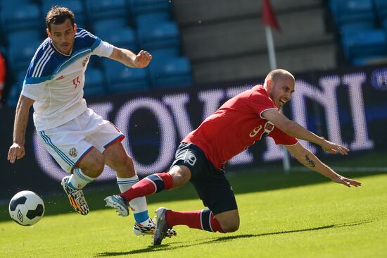 Russia vs. Norway friendly football match