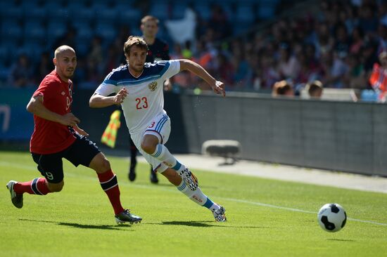 Russia vs. Norway friendly football match